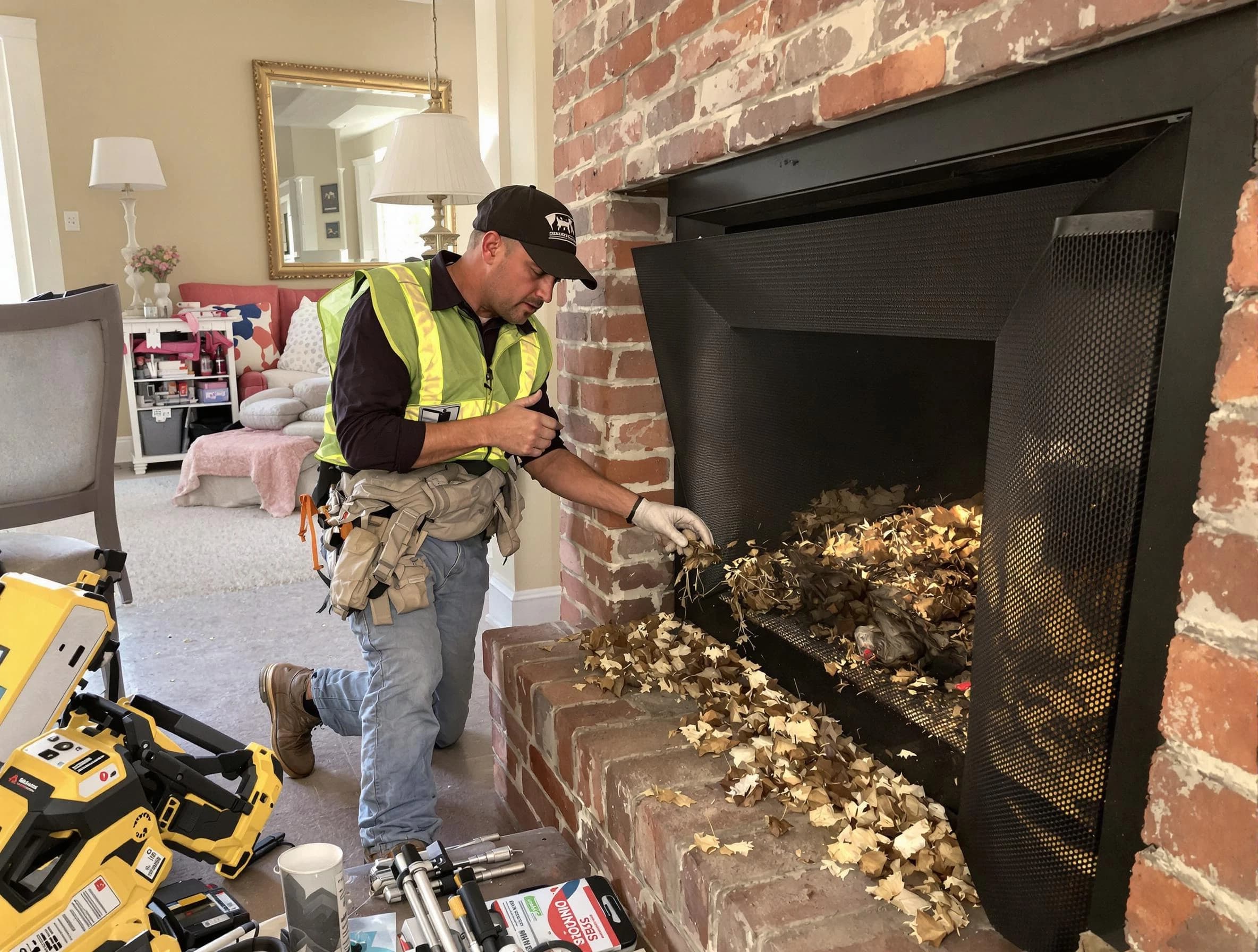 Safe screening installation by Toms River Chimney Sweep in Toms River, NJ