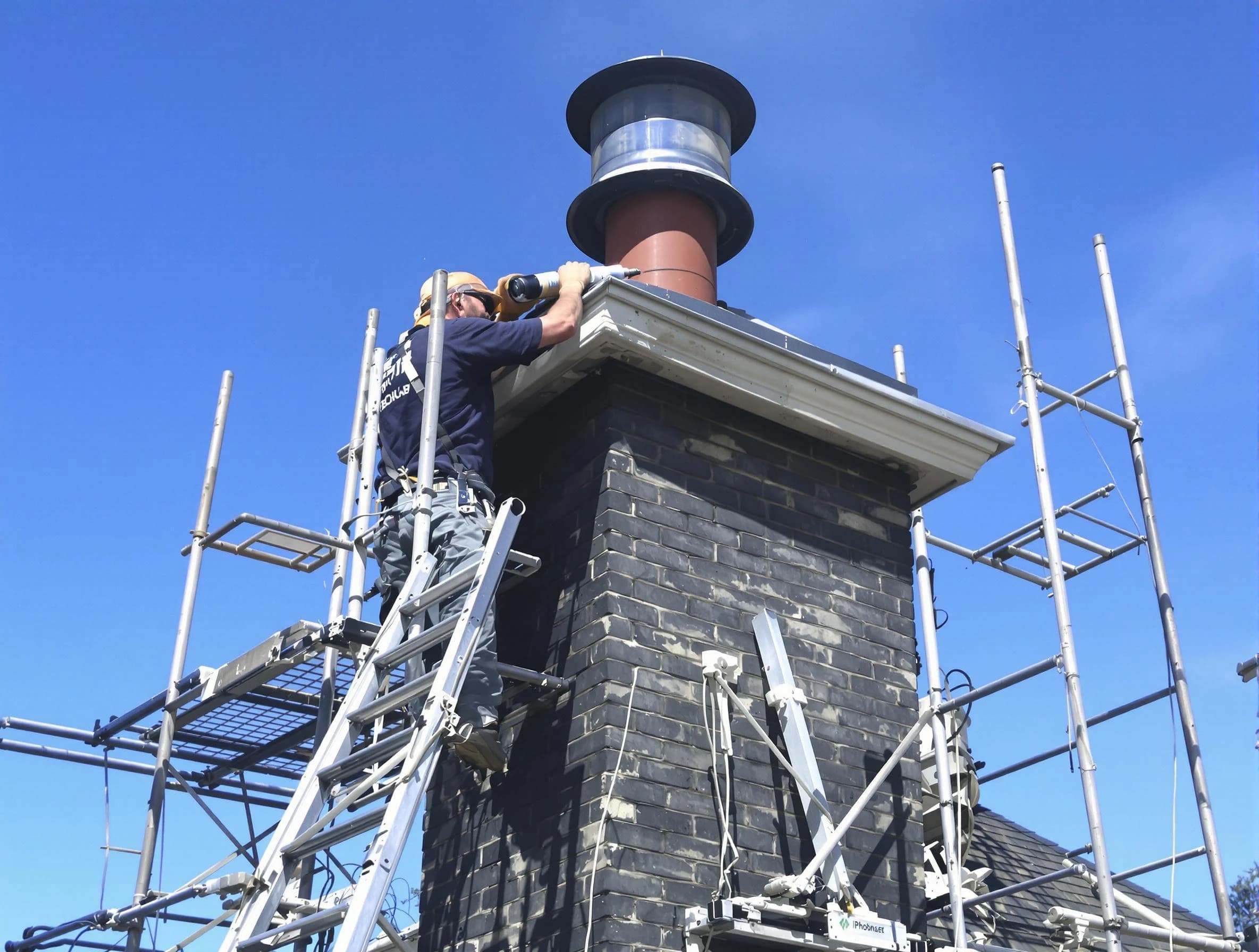 Sturdy chimney crown finished by Toms River Chimney Sweep in Toms River, NJ