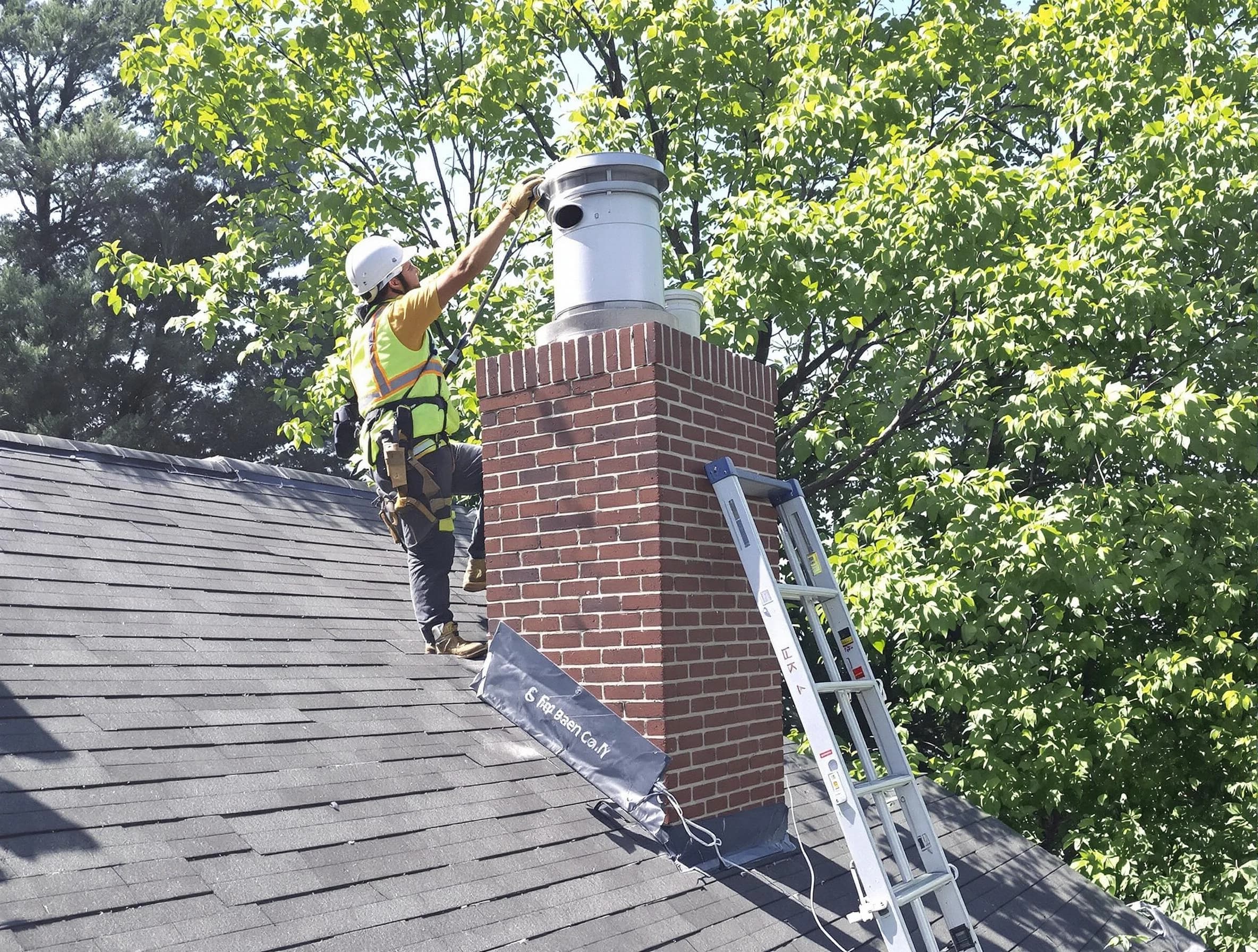 Chimney liner inspection by Toms River Chimney Sweep in Toms River, NJ