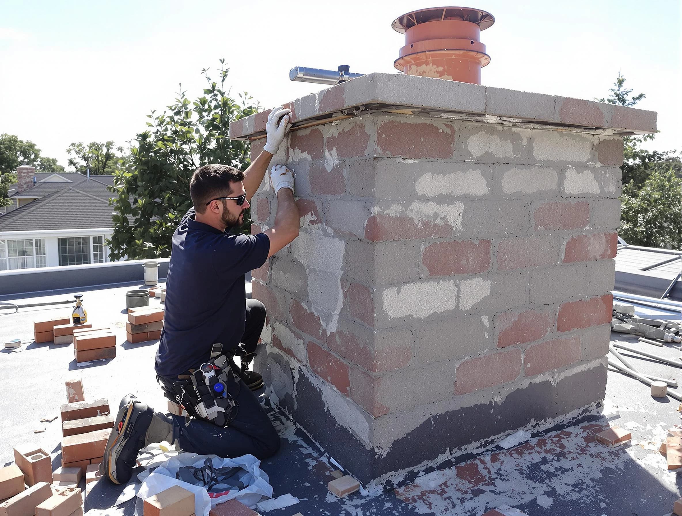 Advanced chimney repair process by Toms River Chimney Sweep in Toms River, NJ