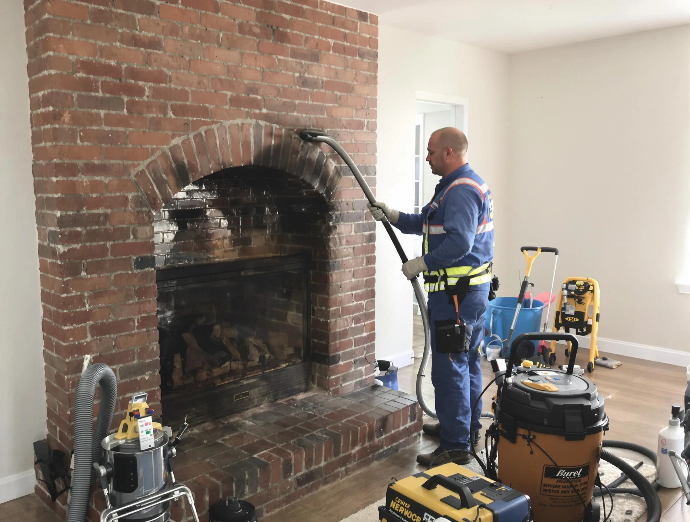 Toms River Chimney Sweep expert performing detailed chimney sweep in Toms River, NJ